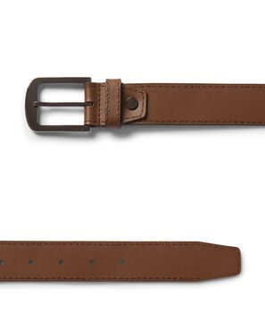 Belts Ceinture en cuir rectangulaire arrondie, 30 mm