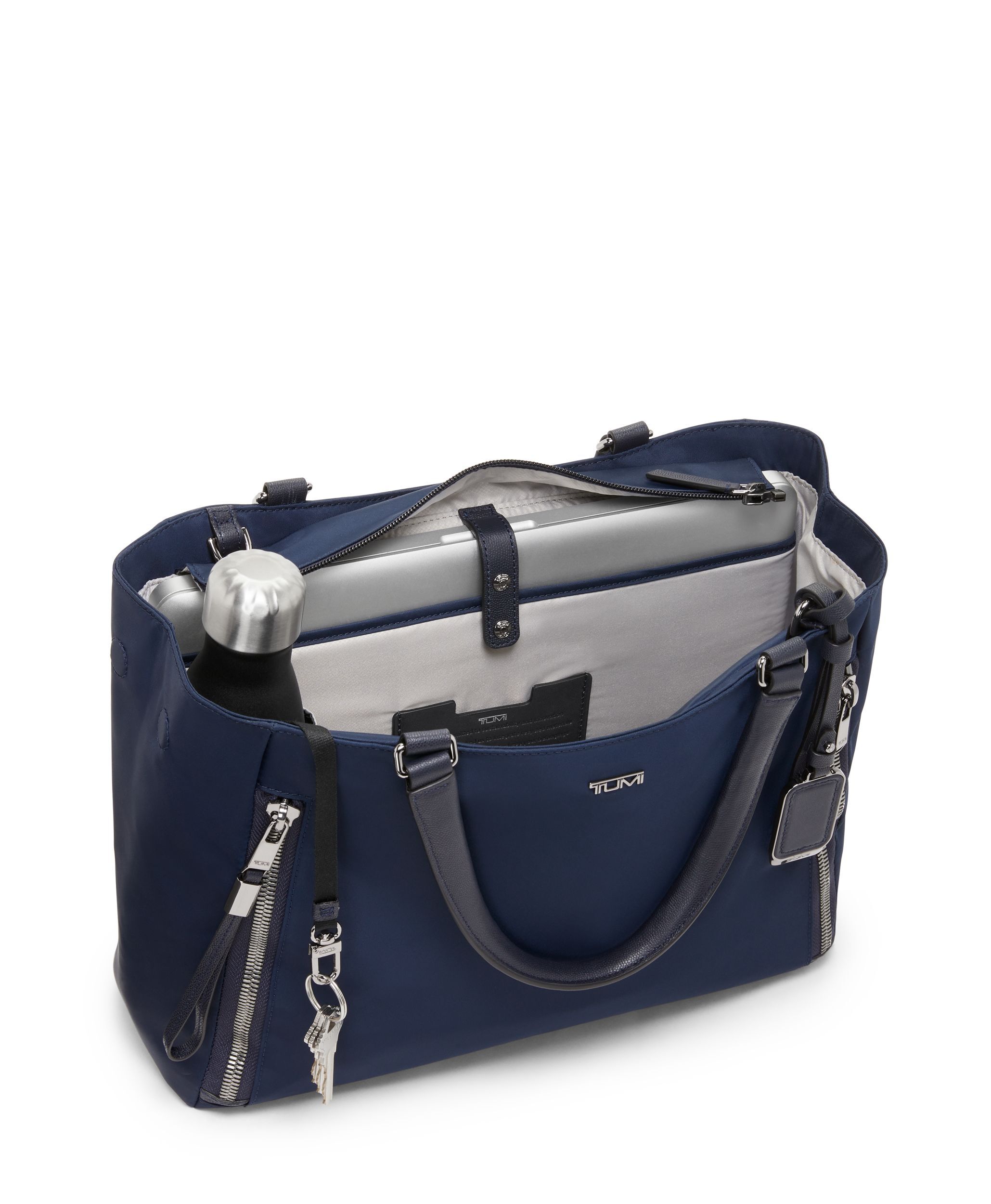 Tumi sheryl business tote leather on sale