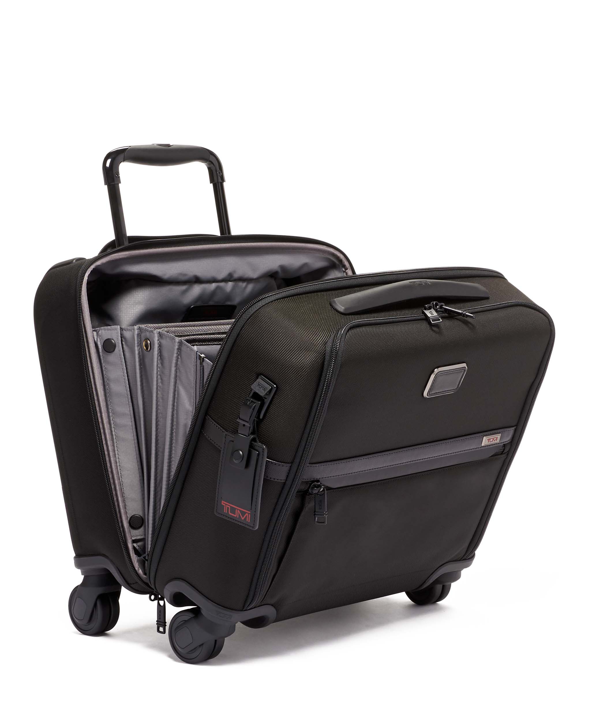 tumi alpha compact wheeled duffel