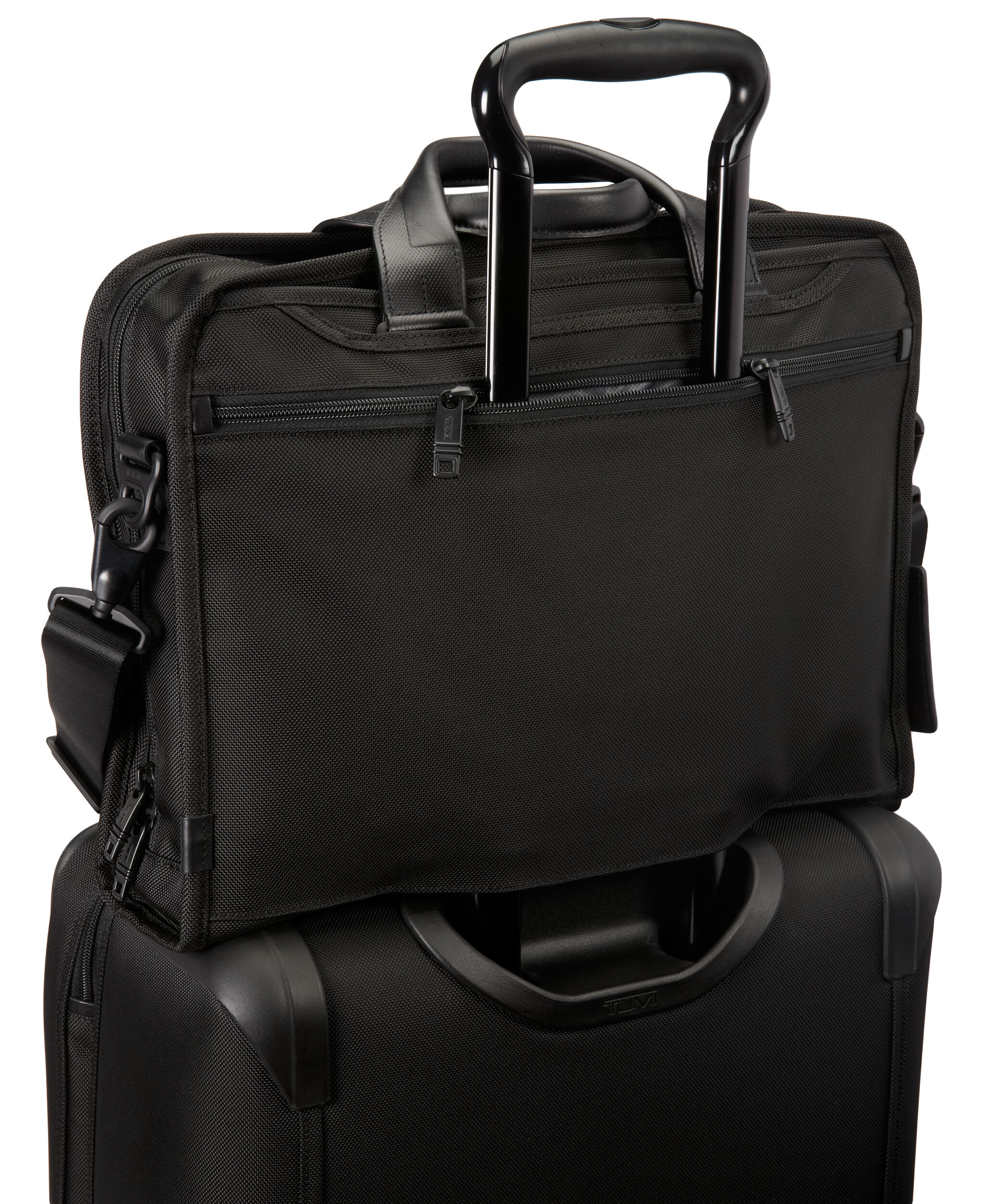 tumi alpha 2 leather briefcase